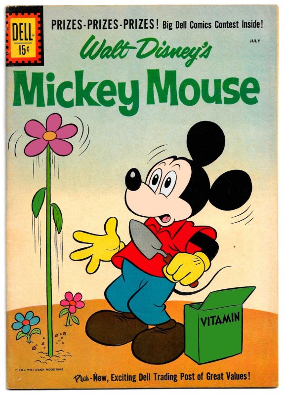 Early '60s Mickeys! MICKEY MOUSE #77&78 1961 Dell Comics  VG/FN  Hubbard...