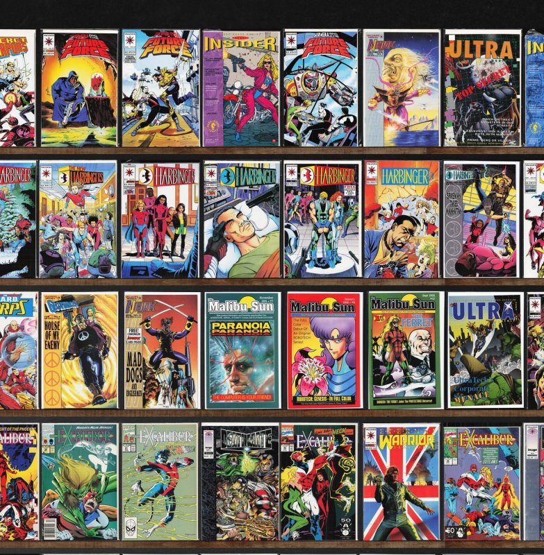 Huge Lot 150+ Comics with Rai, Excalibur, Harbinger, Secret Weapons & More!