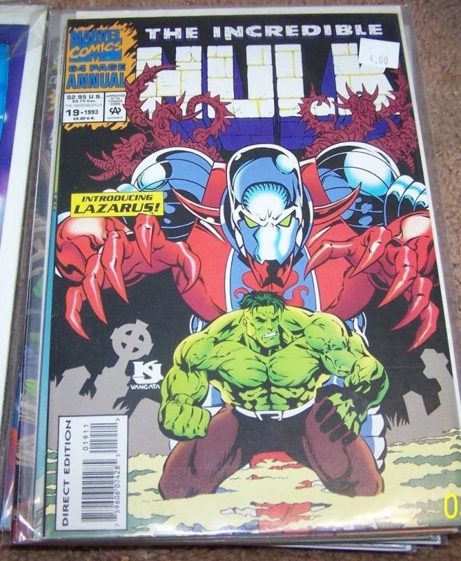 Incredible Hulk Annual comic #19 (1993, Marvel) introducing lazarus