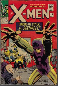 X-men #14 (Marvel, 1965) VG/FN - KEY 1st Sentinels