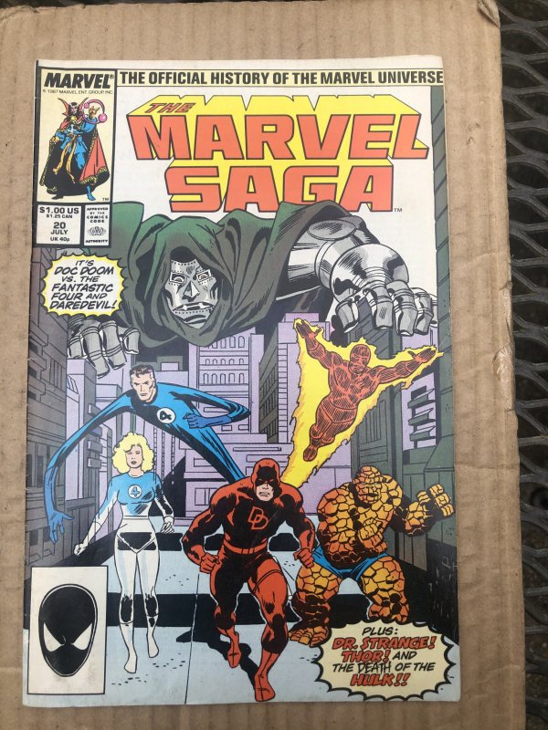 The Marvel Saga The Official History of the Marvel Universe #20 (1987)