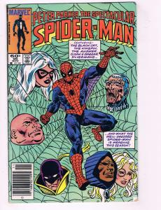 Spectacular Spider-Man # 96 FN/VF Marvel Comic Book Black Cat Black Suit J37