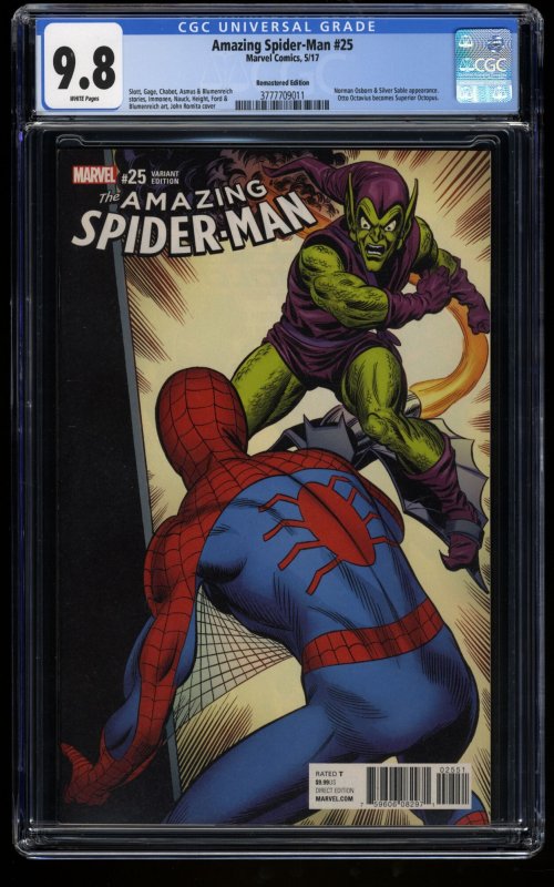 Amazing Spider-Man #25 CGC NM/M 9.8 1:1000 Romita Remastered Color Variant