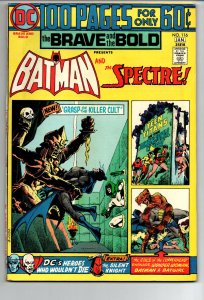 Brave and the Bold #116 - Batman - The Spectre - !00 Pages - 1974 - VF 