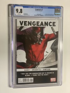 vengeance 1 CGC 9.8 WP Marvel 2011 first America Chavez
