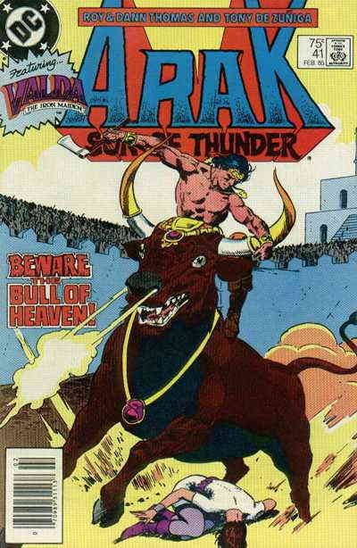 Arak Son of Thunder #41 (Newsstand) FN ; DC | Roy Thomas Valda Iron Maiden