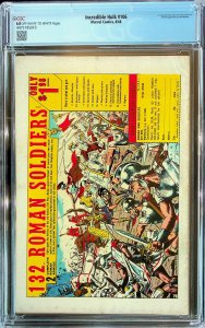 The Incredible Hulk #106 (1968) - CGC 6.0 - Cert#4475195010
