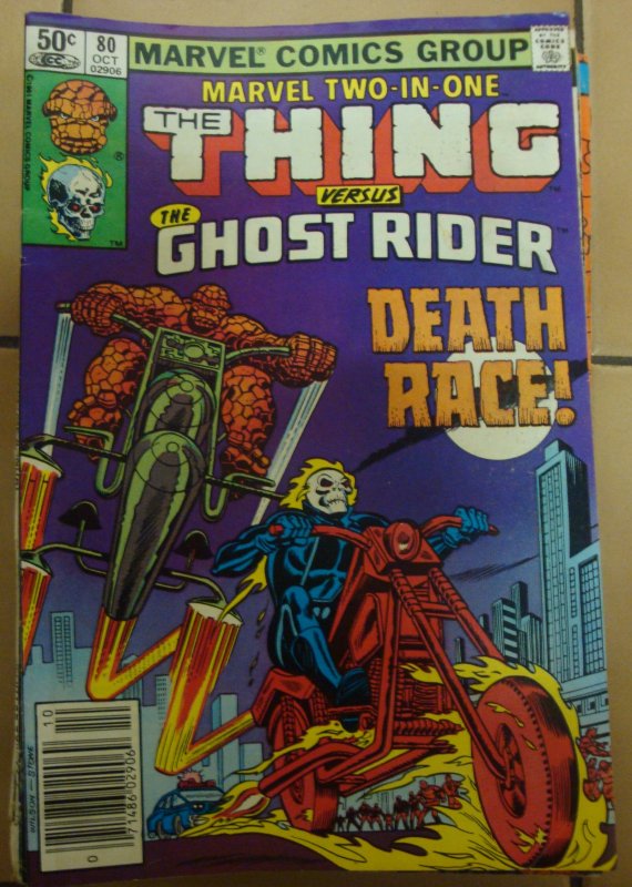 Marvel Two-in-One #80 Thing & Ghost Rider Tom DeFalco Story Ron Wilson Art