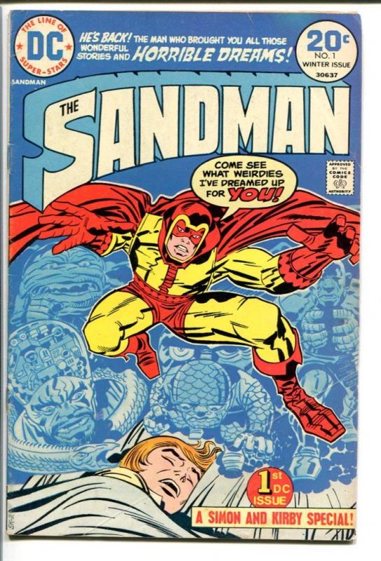 THE SANDMAN #1-1974-JACK KIRBY-DC-FIRST ISSUE FN