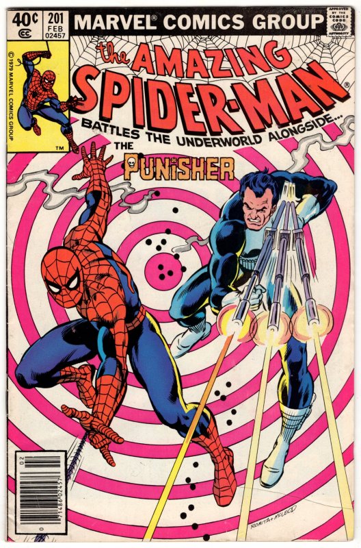 Amazing Spider-Man #201 PUNISHER! Bronze MARVEL