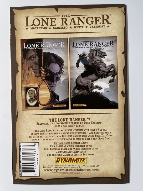 The Lone Ranger #6 Cover A - VF+ (2007)
