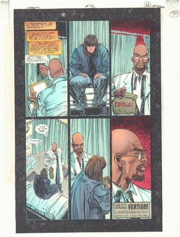 Steel #42 p.22 Color Guide Art - John Irons and Paul Tomlinson - by John Kalisz