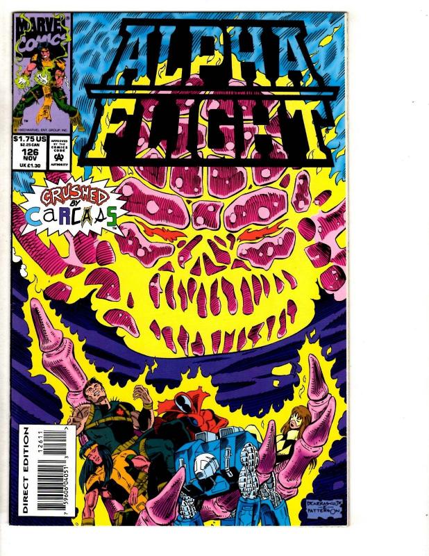 11 Alpha Flight Marvel Comics #121 122 123 124 125 126 127 128 129 130 AN 1 CR34