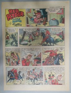 (53) Red Ryder Sunday Pages by Fred Harman from 1956 Mostly Third Pages! Western