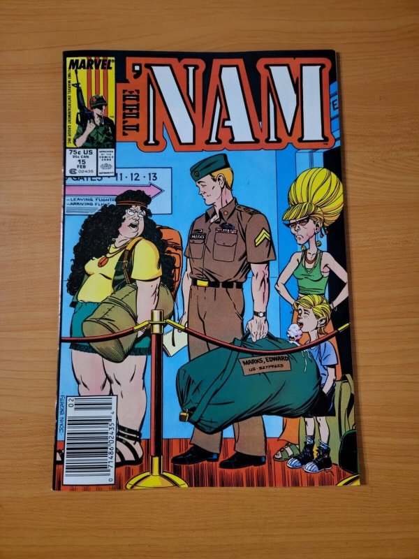 The 'Nam #15 Newsstand Variant ~ NEAR MINT NM ~ 1988 Marvel Comics