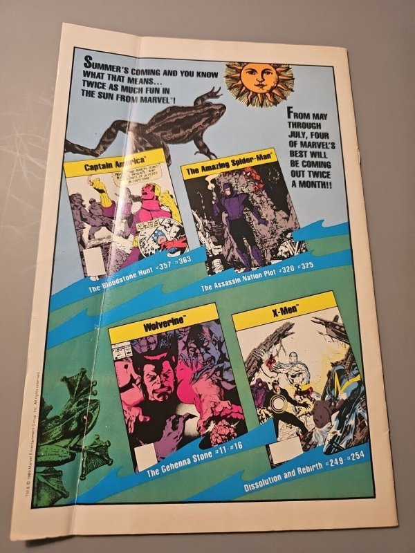 1989 Fan Mag Marvel Age 79 Wolverine Nick Fury Nightmare Elm St Good Read