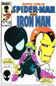 MARVEL TEAM-UP #145 (Sep1984) 8.0 VF  SPIDER-MAN & IRON MAN! Tony Isabella!