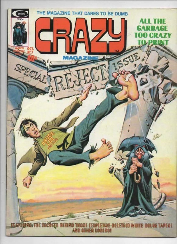 CRAZY #7 Magazine, FN, Nixon, Kung-Fu, 1973 1974, more in store