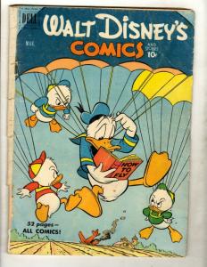 6 Walt Disney's Comics & Stories Dell Comic Books # 115 120 121 124 125 126 JK4 