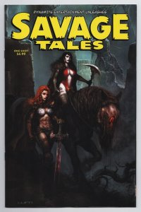Savage Tales #1 One Shot Cvr B Sharp | Vampirella Red Sonja (Dynamite, 2022) NM 
