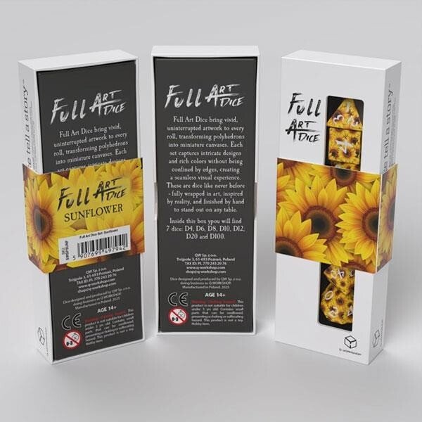 7-Die Set Full Art: Sunflower By Q-Workshop