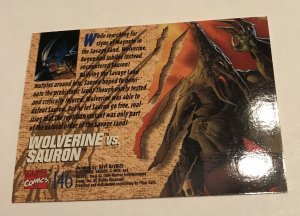 WOLVERINE VS, SAURON #146 card : ‘94 Fleer Ultra X-men NM/M Great Battles