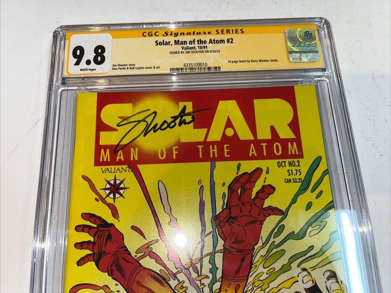 Solar Man Of The Atom (1991) # 2 (CGC 9.8 SS) Signed Jim Shooter