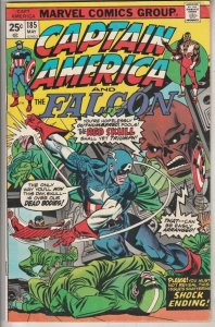 Captain America #185 (May-75) FN/VF+ High-Grade Captain America