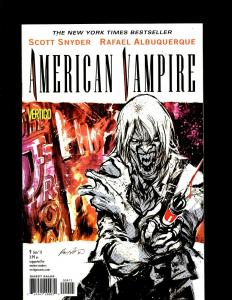 Lot of 9 American Vampire Vertigo Comic Books #1 2 3 4 5 6 7 8 9 J398