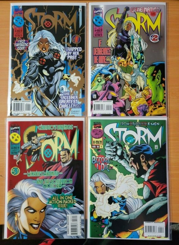 X-Men STORM 1-4 Complete Set Run! ~ NEAR MINT NM ~ 1996 Marvel Comics