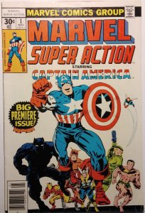 Captain America Marvel Super Action #1 (1977) Avengers Black Panther Thor