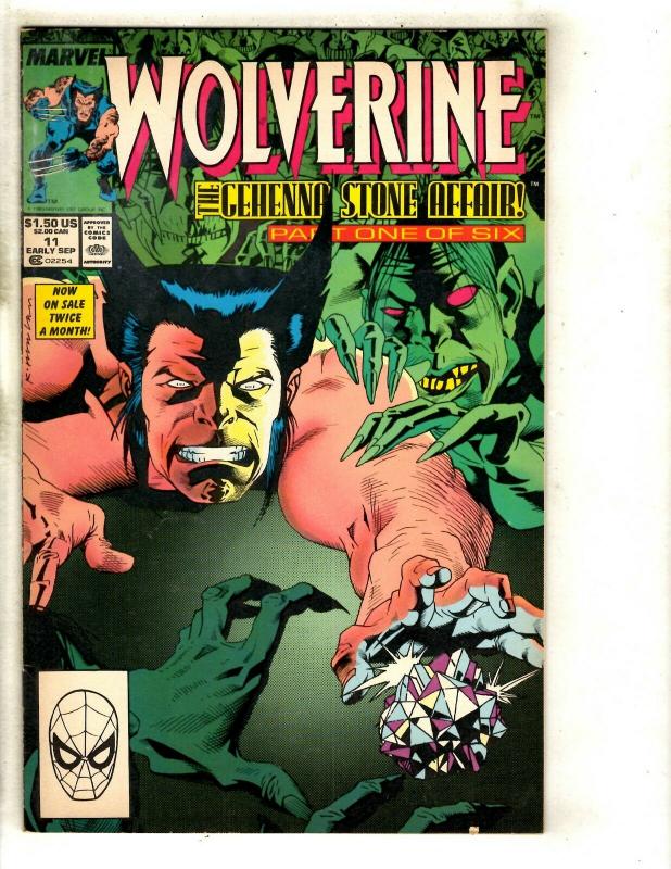 9 Wolverine Marvel Comics # 11 12 33 40 43 53 54 57 66 Storm Cyclops J332