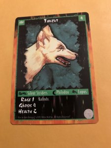 TANZUT : RAGE Werewolf Unlimited Character Card; White Wolf TCG, Silent Striders