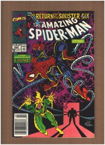Amazing Spider-man #334 Newsstand Marvel Comics 1990 RETURN SINISTER SIX VF+ 8.5