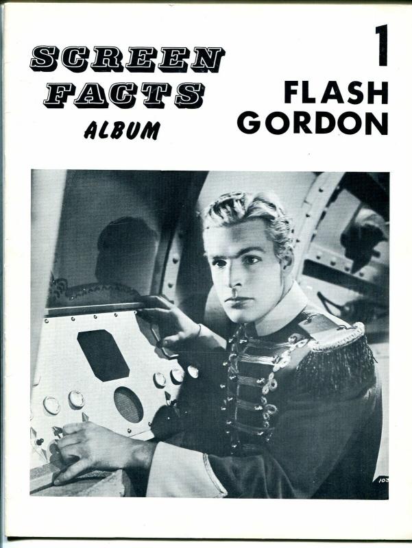 Screen Facts Album #1 1960's-Flash Gordon-Buster Crabbe-full page photos-FN