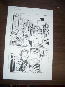 COMMON GROUNDS #2 PG 5 ORIGINAL COMIC ART--DAN JURGENS FN