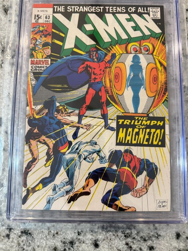(Uncanny) X-Men # 63 CGC Graded 9.4 Marvel Comic Book 1969 Silver Age Adams JH21