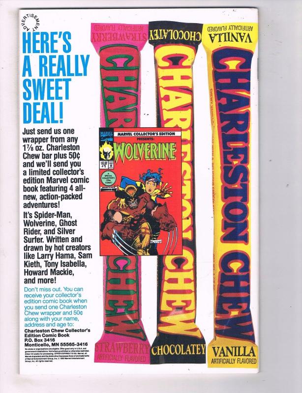 Ghost Rider & Cable # 1 NM Marvel Comic Book Servants Of The Dead 1992 AD32