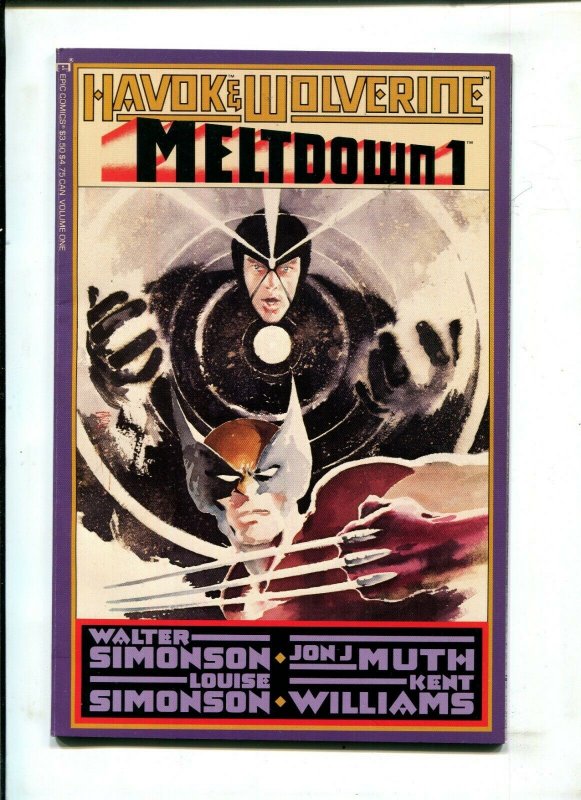 HAVOK & WOLVERINE #1 (9.0) MELTDOWN ONE! 1988!