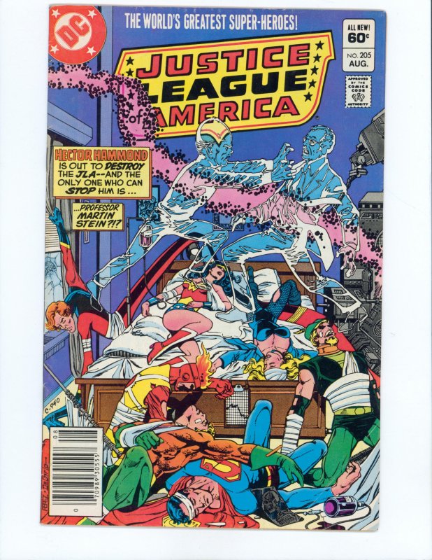 Justice League of America #205 Newsstand Edition (1982)