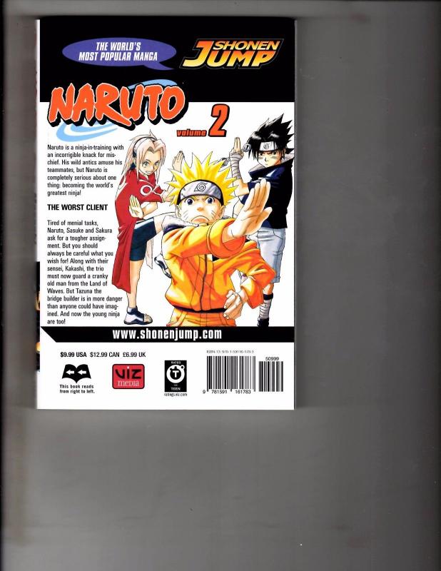 Naruto Vol 2 TPB Manga Anime Bleach Naruto Dragonball WR1
