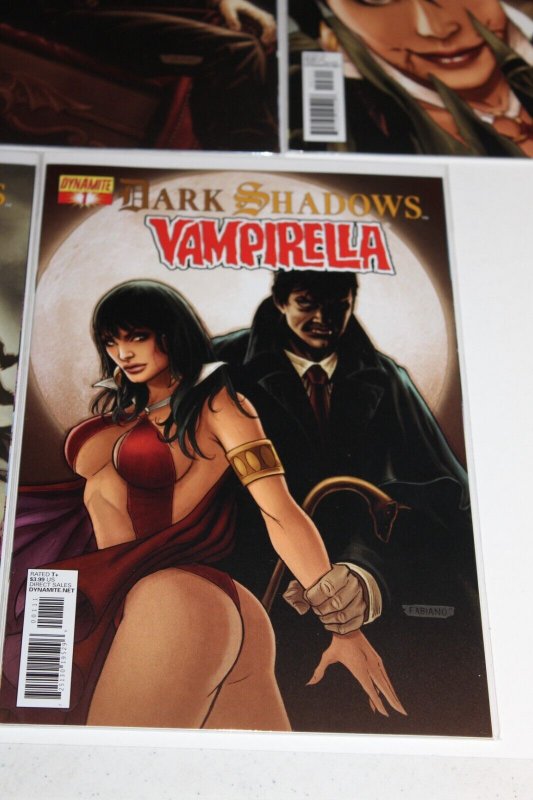 Complete Set Vampirella Dark Shadows 1-5 NM 2012 BOARDED Neves Variant Barnabas