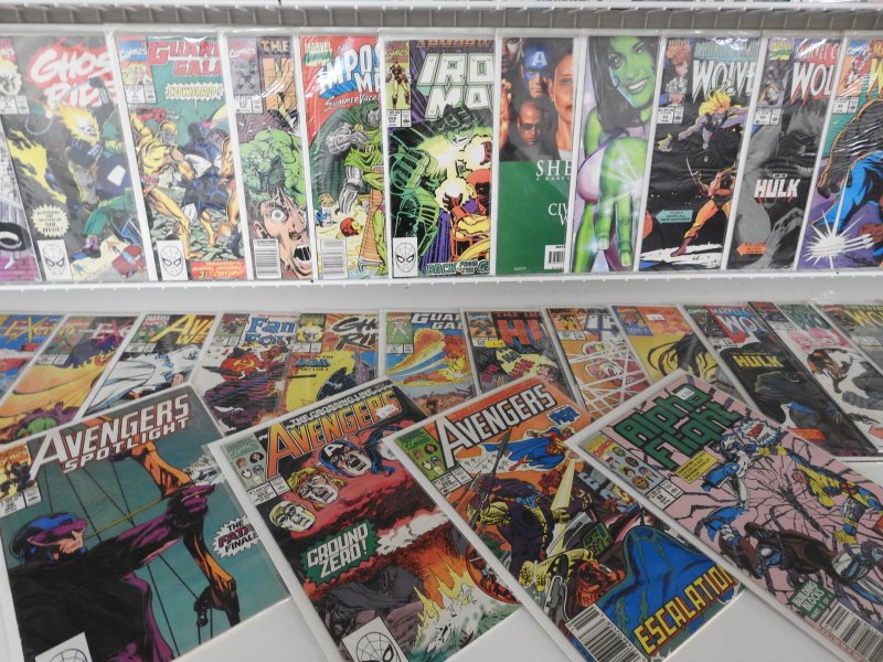 Huge Lot of 130+ Comics W/ She-Hulk, Avengers, Wolverine Avg. VF+ Condition.