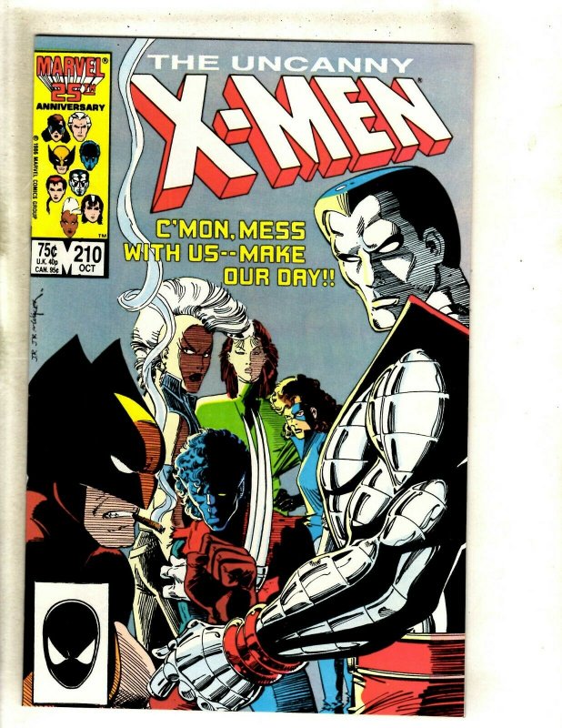 Uncanny X-Men # 210 NM Marvel Comic Book Wolverine Sabretooth Storm Beast HJ9