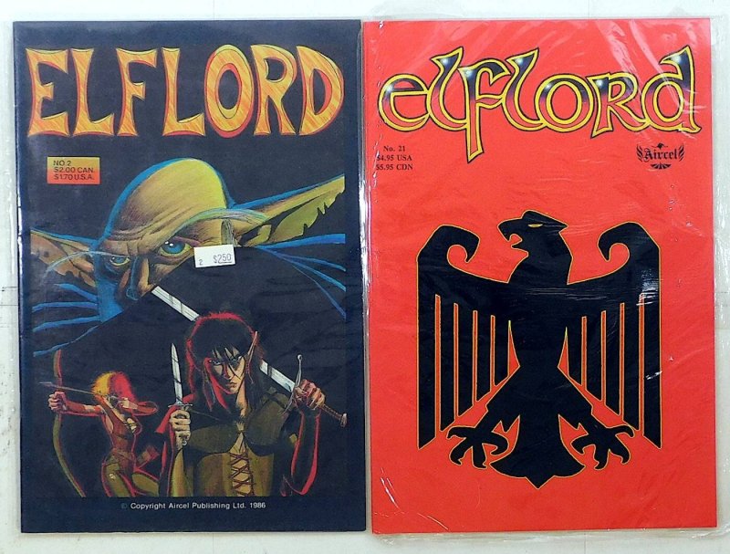 Elflord Lot of 2 #1, 2nd 21 (1986) 1st Print Comic Books