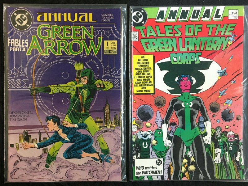 GREEN LANTERN, GREEN ARROW LOT  VF/NM 11 COMICS GRELL ART INCLUDES #1