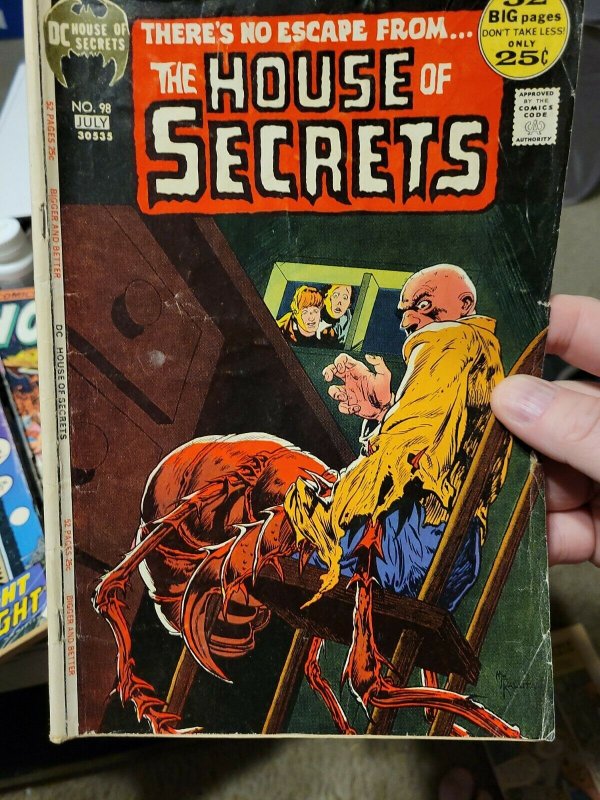 House of Secrets #98 DC Comics 1972 FN Kaluta Cover!