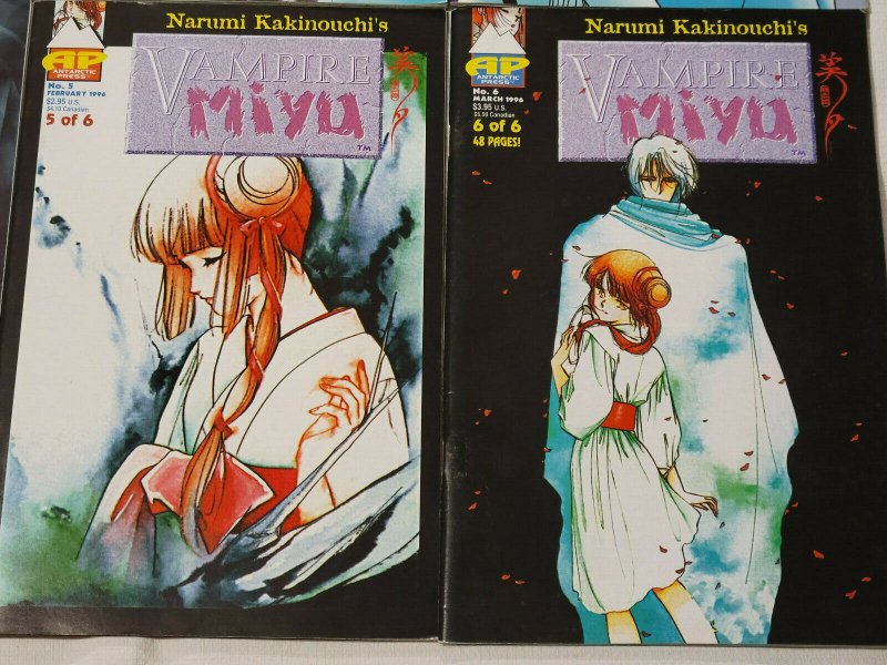 VAMPIRE MIYU#1-6 VF/NM LOT 1995 ANTARCTIC PRESS COMICS