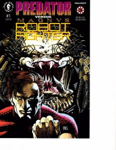 Lot Of 2 Comic Book Valiant Future Force #9 and Predator vs Magn #1AH12