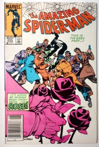 The Amazing Spider-Man #253 (8.0-NS, 1984) 1st app of Richard Fisk as The Rose